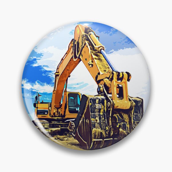 Item preview, Excavator pop art style illustration designed and sold by KondeHipe.