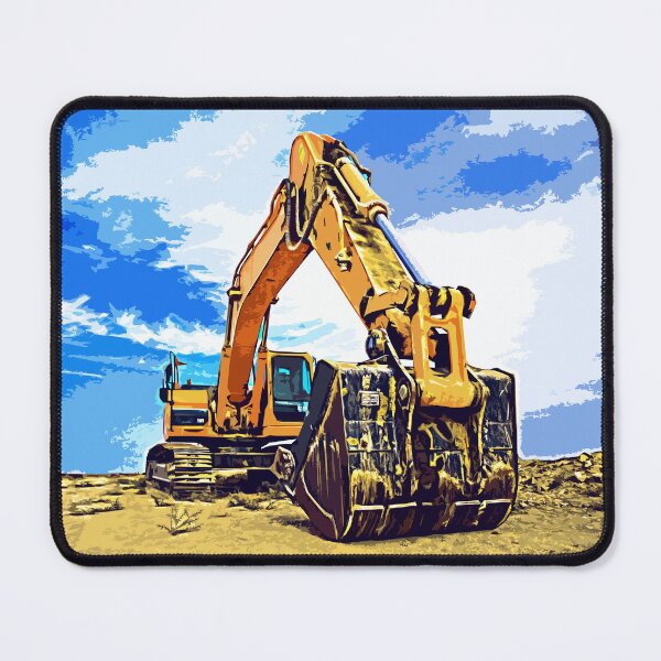 Item preview, Excavator pop art style illustration designed and sold by KondeHipe.