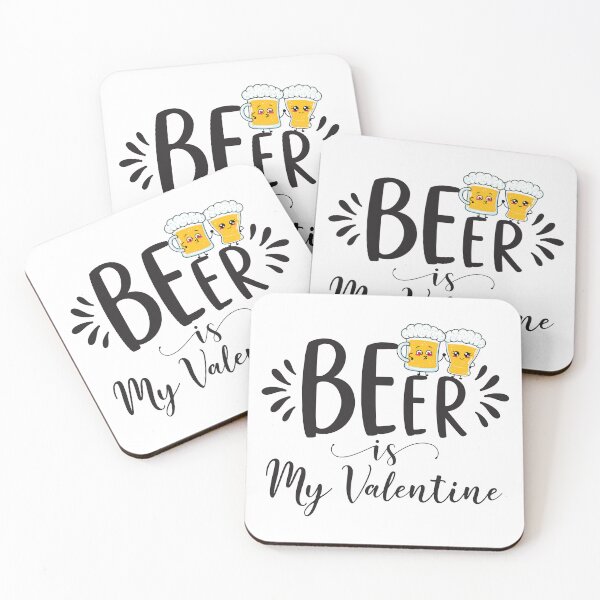 Item preview, Beer IS My Valentine Cute Funny Anti Valentine designed and sold by noteythings.