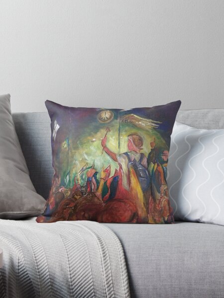 Glastonbury Fever Throw Pillow
