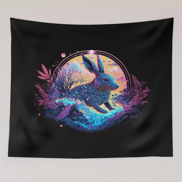 Item preview, Water Wonders - An Illustration of the Water Rabbit in the Ocean - Water Rabbit designed and sold by IrisMyriel.