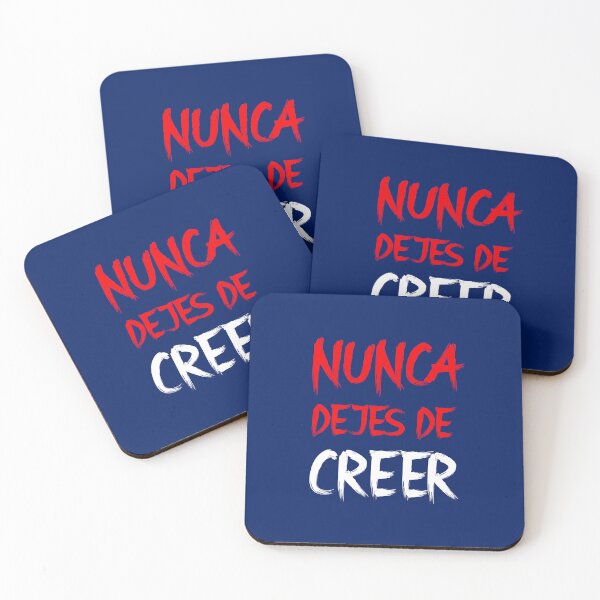 Item preview, Nunca Dejes de Creer Red White designed and sold by VRedBaller.