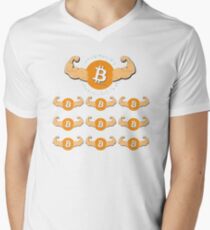Bitcoin in numbers Men's V-Neck T-Shirt