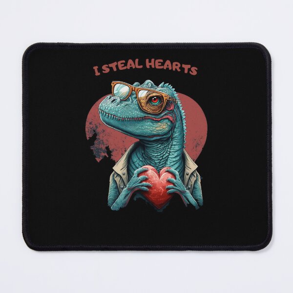 Item preview, i steal hearts valentines day cute dinosaur designed and sold by LiartVibes.