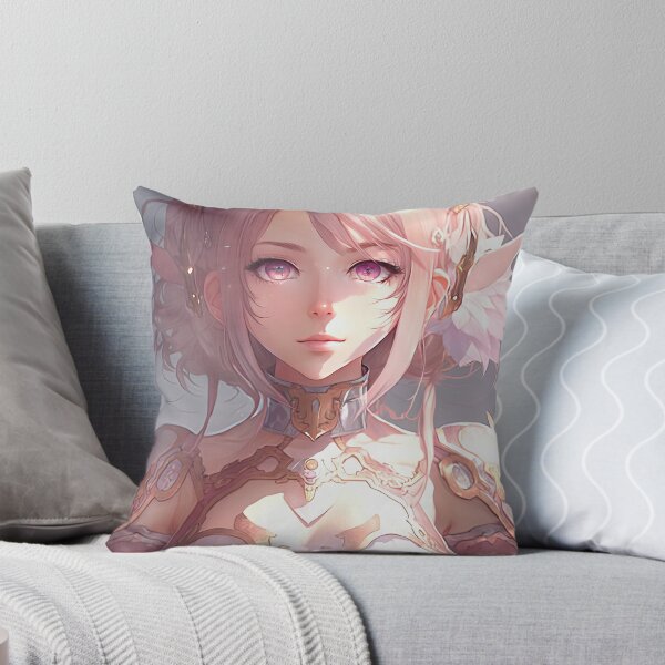 Artikelvorschau, Eine Fantasy-Elfen-Klerikerin in einem rosafarbenen Pastellkleid entworfen und verkauft von PJGartui.