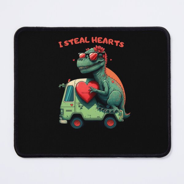 Item preview, i steal hearts valentines day cute dinosaur designed and sold by LiartVibes.