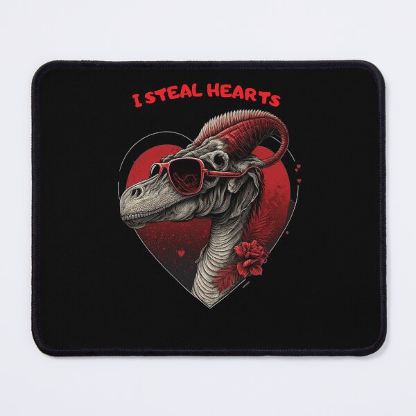 Item preview, i steal hearts valentines day cute dinosaur designed and sold by LiartVibes.