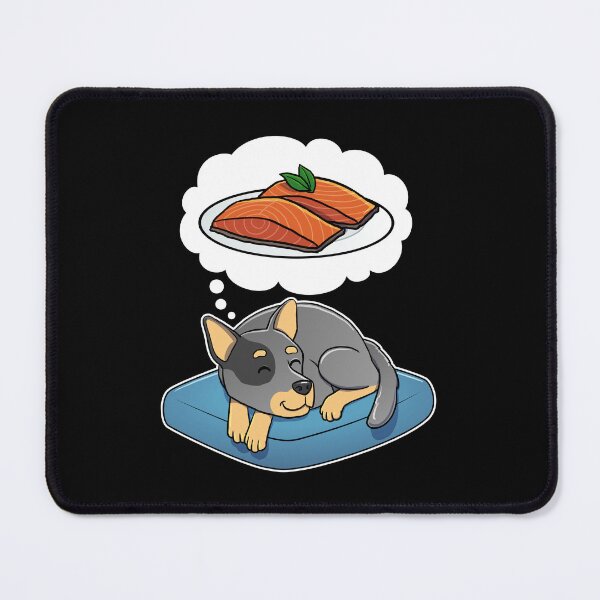 Item preview, Australian Cattle Dog dreaming about Salmon designed and sold by DoggieDelights.