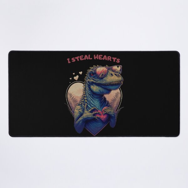 Item preview, i steal hearts valentines day cute dinosaur designed and sold by LiartVibes.