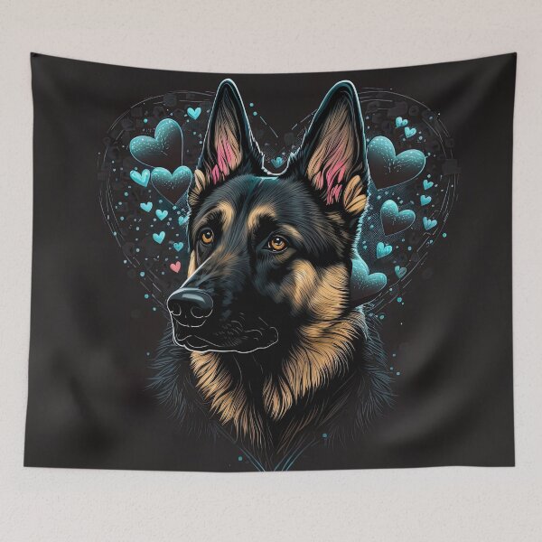 Item preview, German Shepherd Valentine Dog designed and sold by Juliascutecornr.