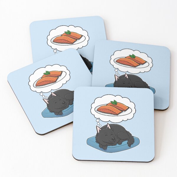 Item preview, Belgian Sheepdog dreaming about Salmon designed and sold by DoggieDelights.