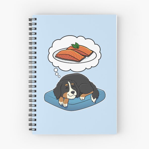 Item preview, Bernese Mountain Dog dreaming about Salmon designed and sold by DoggieDelights.