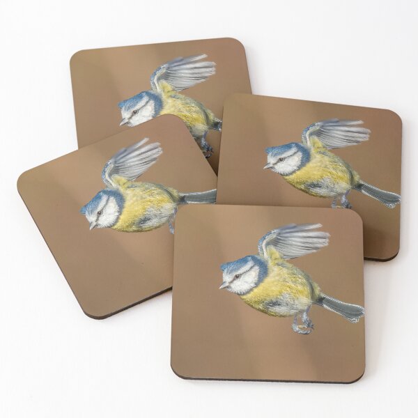 Item preview, Blue tit in flight designed and sold by AliMarleyPhoto.