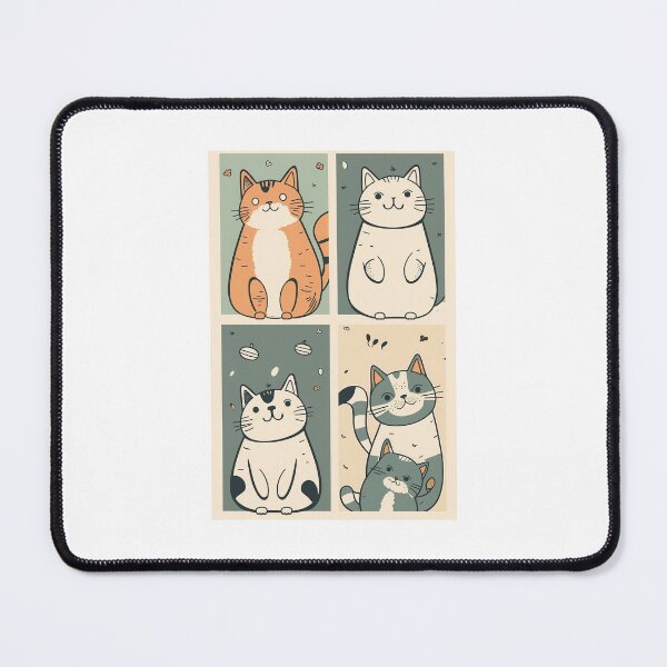 Item preview, "Purrfectly Pawsome: Four Cute Cats" designed and sold by eloveair.
