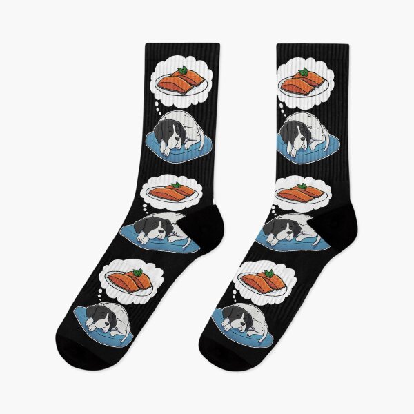 Item preview, English Pointer dreaming about Salmon designed and sold by DoggieDelights.