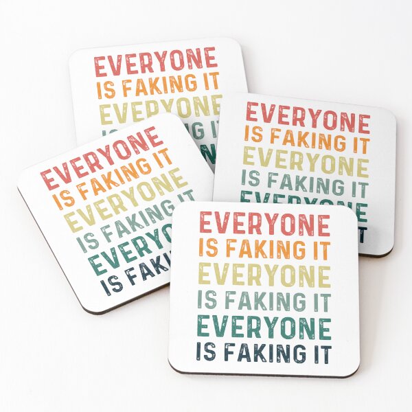 Item preview, everyone is faking it vintage  designed and sold by champagnemoment.