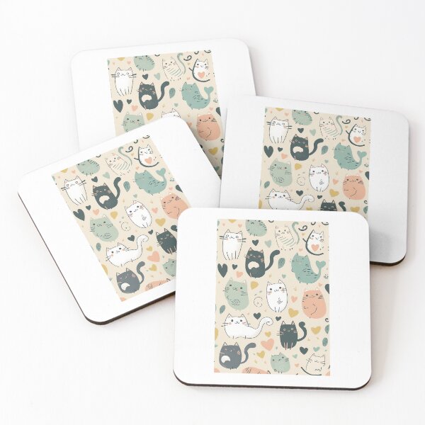 Item preview, "Feline Frenzy: A Bundle of Bouncy Cat Designs" designed and sold by eloveair.