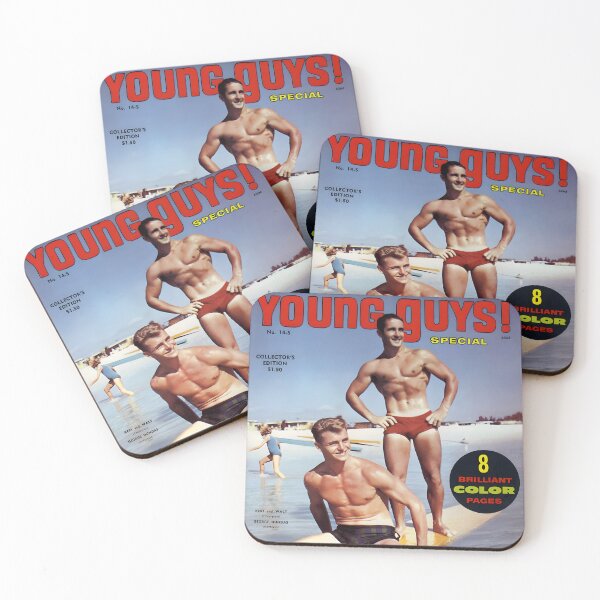Item preview, YOUNG GUYS! Special Body Builders Guide - Vintage Physique Muscle Male Model Magazine Cover designed and sold by Clinton Moore.