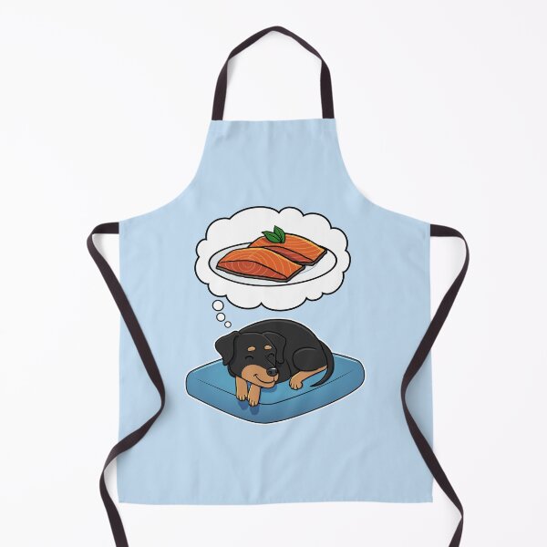 Item preview, Miniature Pinscher dreaming about Salmon designed and sold by DoggieDelights.