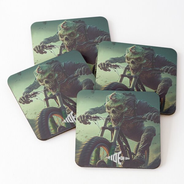 Item preview, MTB Ride or Die Zombie T Shirt designed and sold by The-Dark-Art.