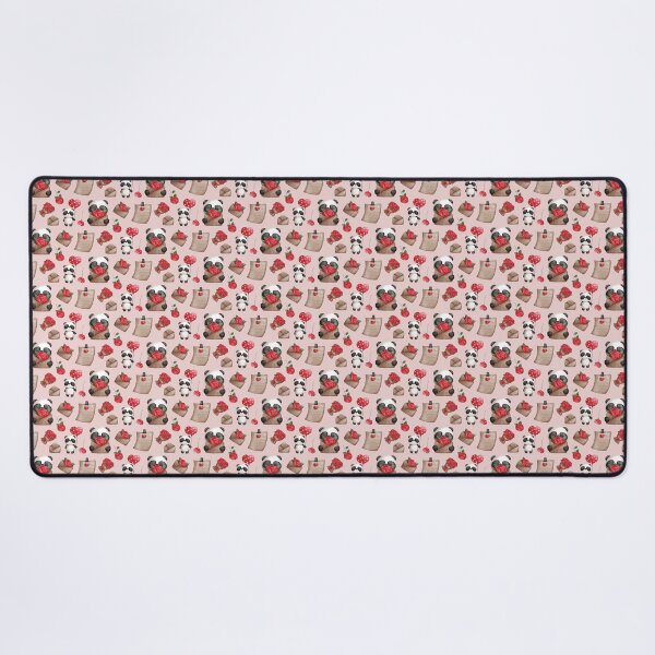 Item preview, Cute Panda Bear Valentine's Day Pattern on Pink designed and sold by Karen McFarland.
