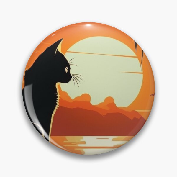 Item preview, Cat Looking At Sunset designed and sold by Paintandgo.