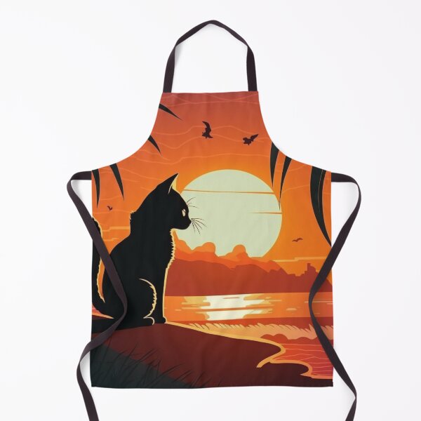 Item preview, Cat Looking At Sunset designed and sold by Paintandgo.