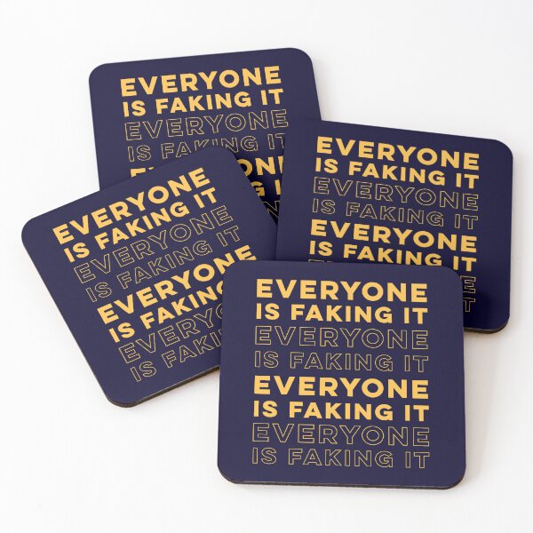 Item preview, everyone is faking it modern designed and sold by champagnemoment.