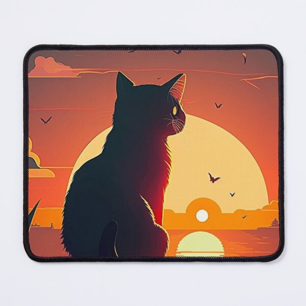 Item preview, Cat Looking At Sunset designed and sold by Paintandgo.