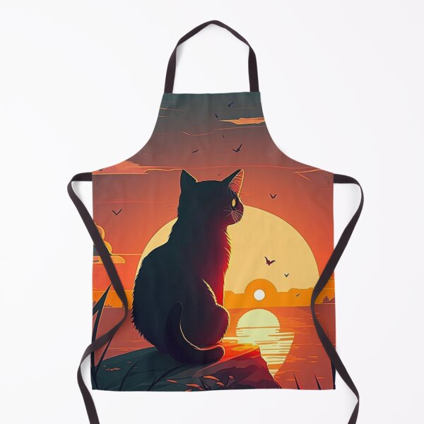 Item preview, Cat Looking At Sunset designed and sold by Paintandgo.