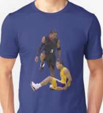 Allen Iverson Steps Over Tyronn Lue Low Poly Unisex T-Shirt