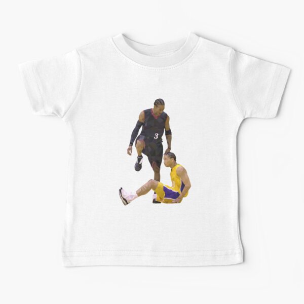 Allen Iverson Steps Over Tyronn Lue Low Poly Baby T-Shirt