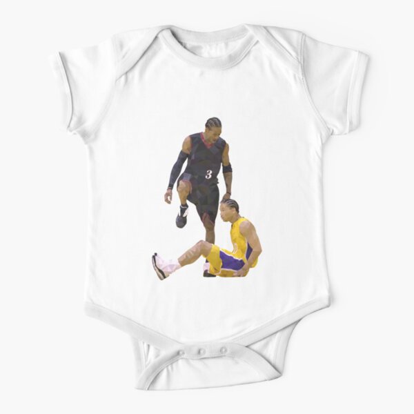 Allen Iverson Steps Over Tyronn Lue Low Poly Short Sleeve Baby One-Piece