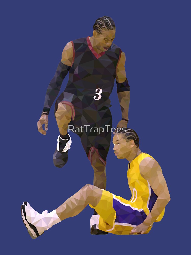 Allen Iverson Steps Over Tyronn Lue Low Poly Poster for Sale by  RatTrapTees