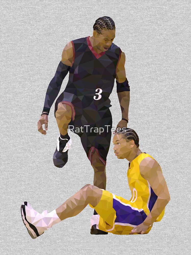 Allen Iverson Steps Over Tyronn Lue Low Poly Poster for Sale by  RatTrapTees