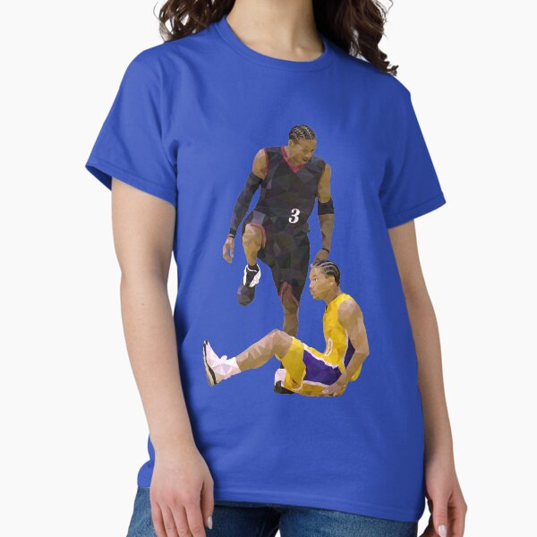 Item preview, Allen Iverson Steps Over Tyronn Lue Low Poly designed and sold by RatTrapTees.