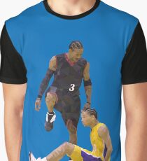 Allen Iverson Steps Over Tyronn Lue Low Poly Graphic T-Shirt