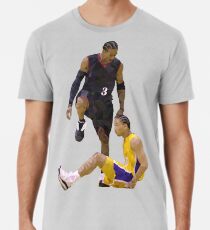 Allen Iverson tritt über Tyronn Lue Low Poly Premium T-Shirt