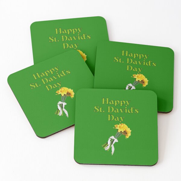 Item preview, Happy Saint Davids Day,Dydd Gŵyl Dewi Sant Hapus! St. David's Day Gifts with Daffodils designed and sold by facePale.