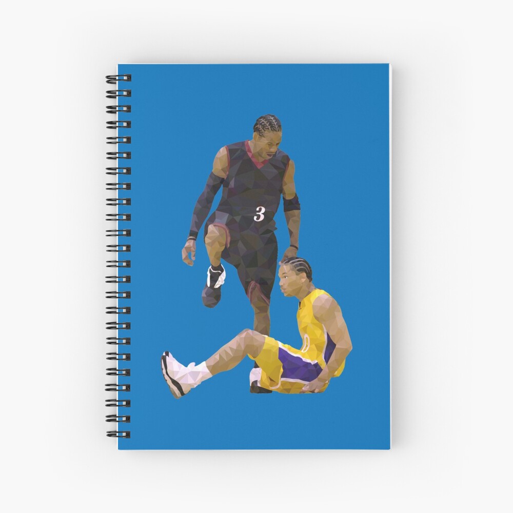 Allen Iverson Steps Over Tyronn Lue Low Poly Spiral Notebook for Sale by  RatTrapTees