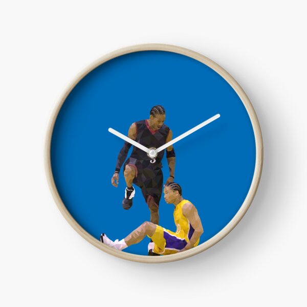 Allen Iverson Steps Over Tyronn Lue Low Poly Clock