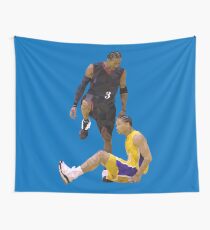 Allen Iverson Steps Over Tyronn Lue Low Poly Wall Tapestry