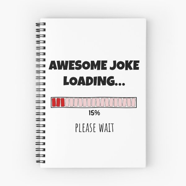 Item preview, Awesome Joke Loading... Please wait | Funny and witty loading bar text design designed and sold by ArtworkbyEmmy.