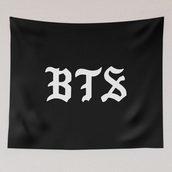 Item preview, BTS in Pablo-style typography - dark background designed and sold by shopnojams.