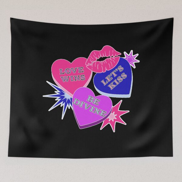 Item preview, Bisexual pride flag colour candy hearts, valentine candy hearts, gay pride, pride month, valentines day designed and sold by allycat57.