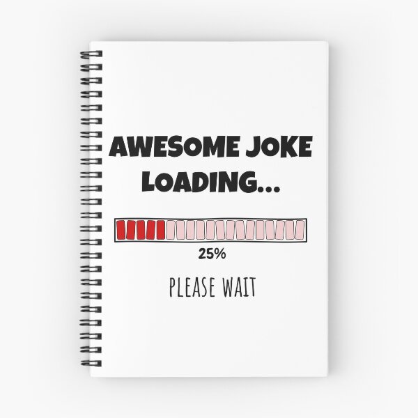 Item preview, Awesome Joke Loading... Please wait | Funny and witty loading bar text design designed and sold by ArtworkbyEmmy.