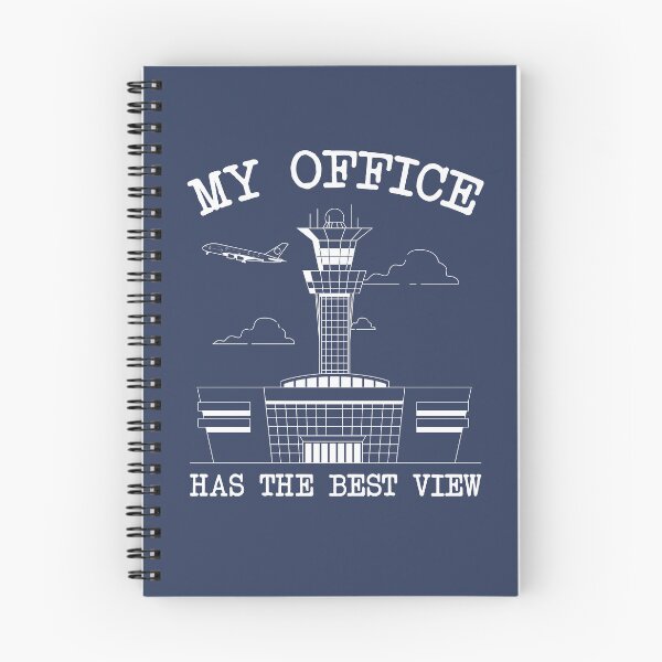 Item preview, Funny Air Traffic Controller Office Airport Tower - Navy Background designed and sold by Ikaroots.
