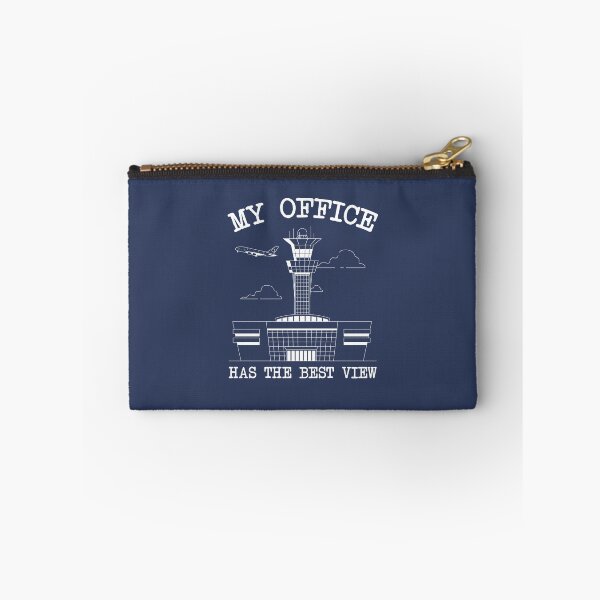 Item preview, Funny Air Traffic Controller Office Airport Tower - Navy Background designed and sold by Ikaroots.
