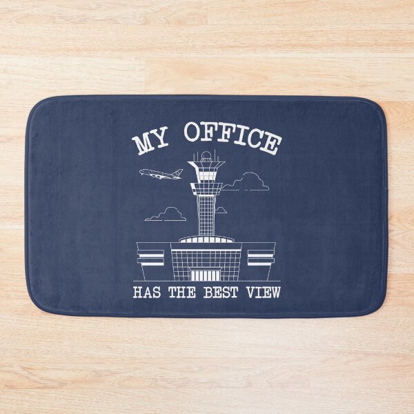 Item preview, Funny Air Traffic Controller Office Airport Tower - Navy Background designed and sold by Ikaroots.