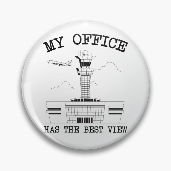 Item preview, Funny Air Traffic Controller Office Airport Tower - White Background designed and sold by Ikaroots.